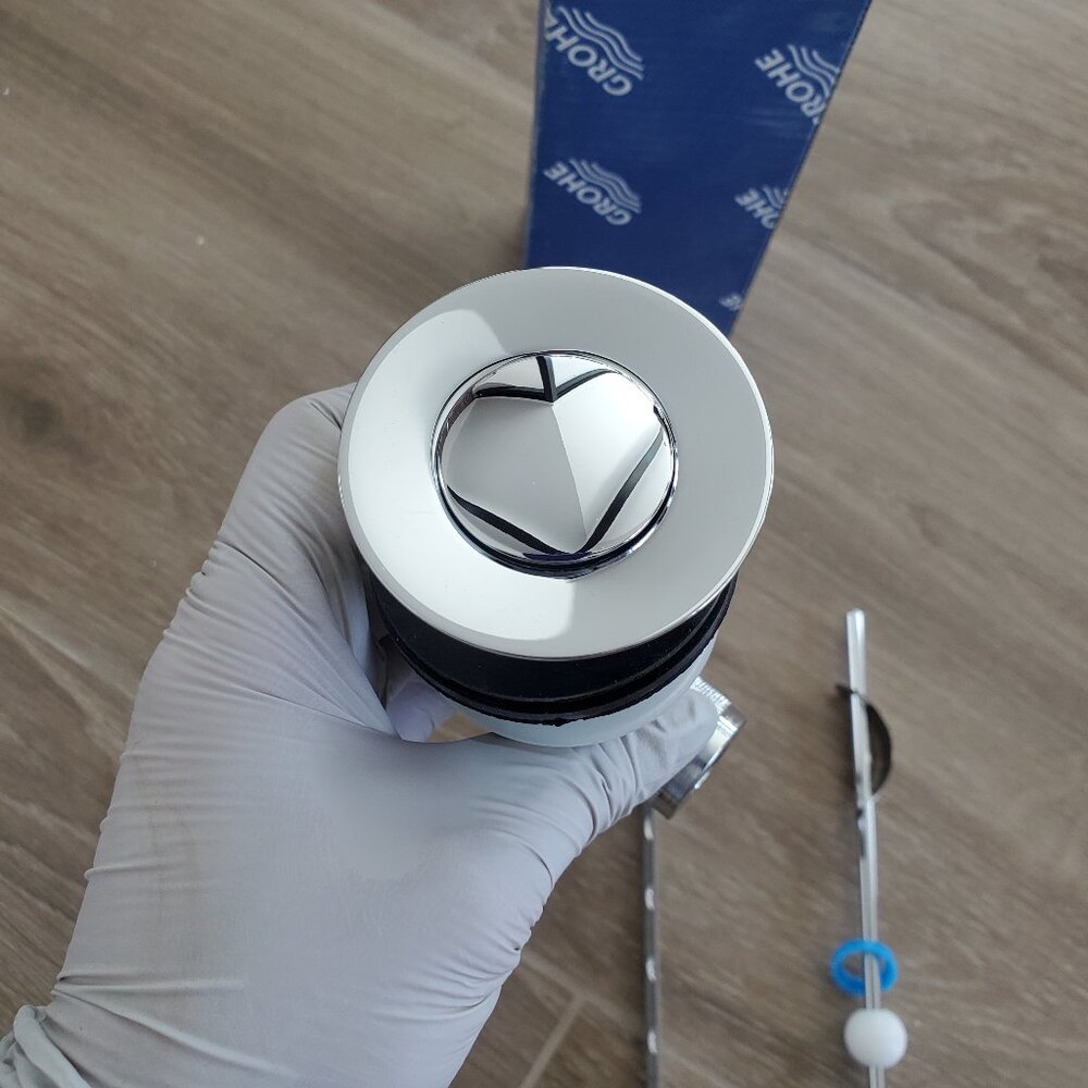 Brand New! Grohe Pop-Up Waste Assembly Chrome Finish